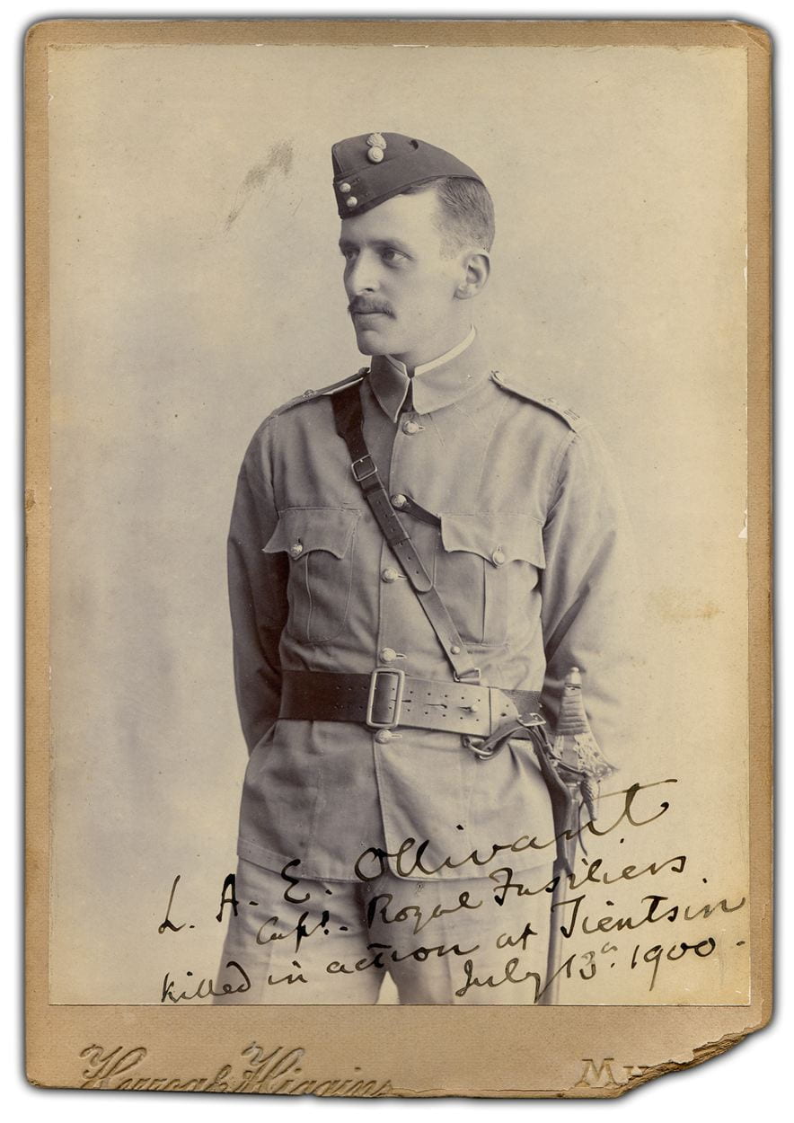 5. Captain Ollivant, Royal Fusiliers (City of London Regiment). Photographer, Herzog & Higgins, Mhow, India, c. 1899. 